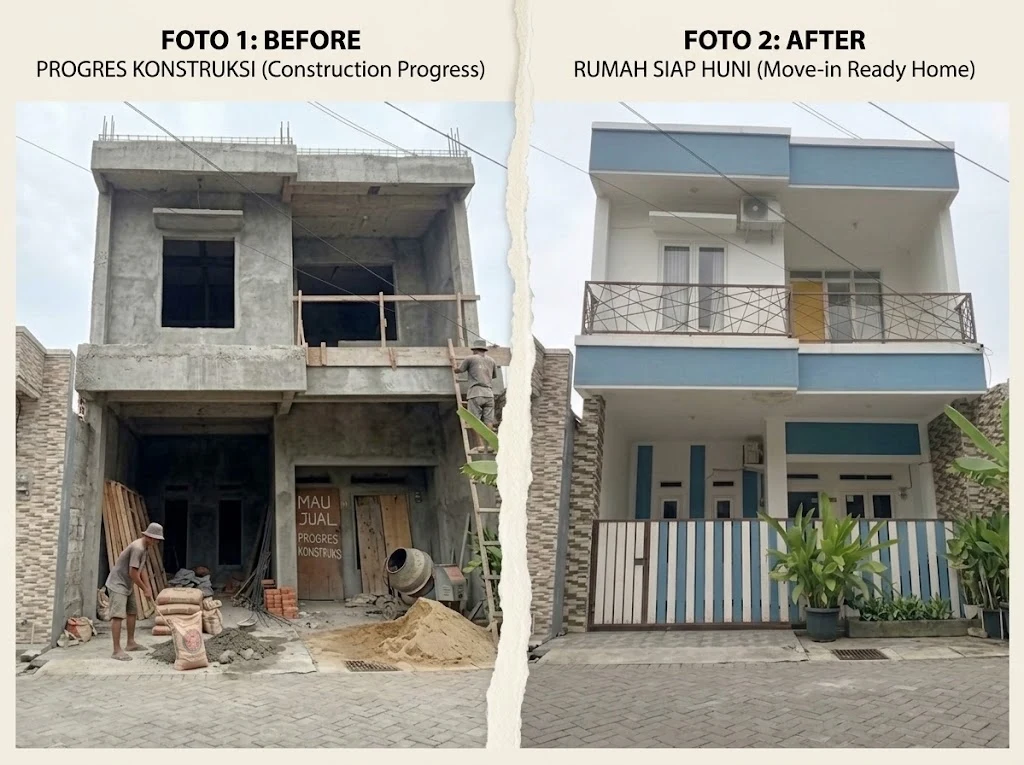 Jasa Bangun & Renovasi Rumah Bekasi - Proyek Rumah Minimalis Modern KMP Patrol